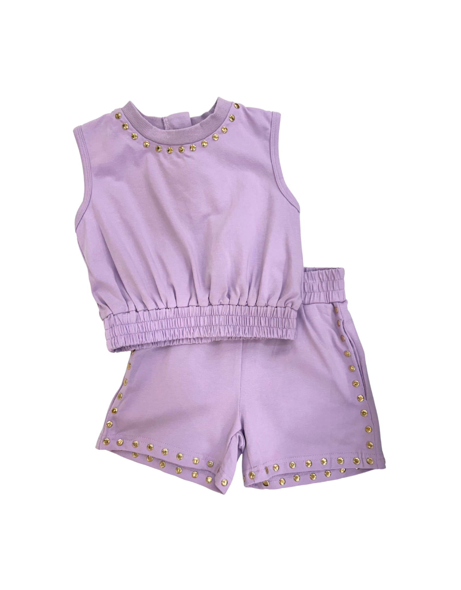 Lulu Bebe LLC Pixie LSU Lavender Set