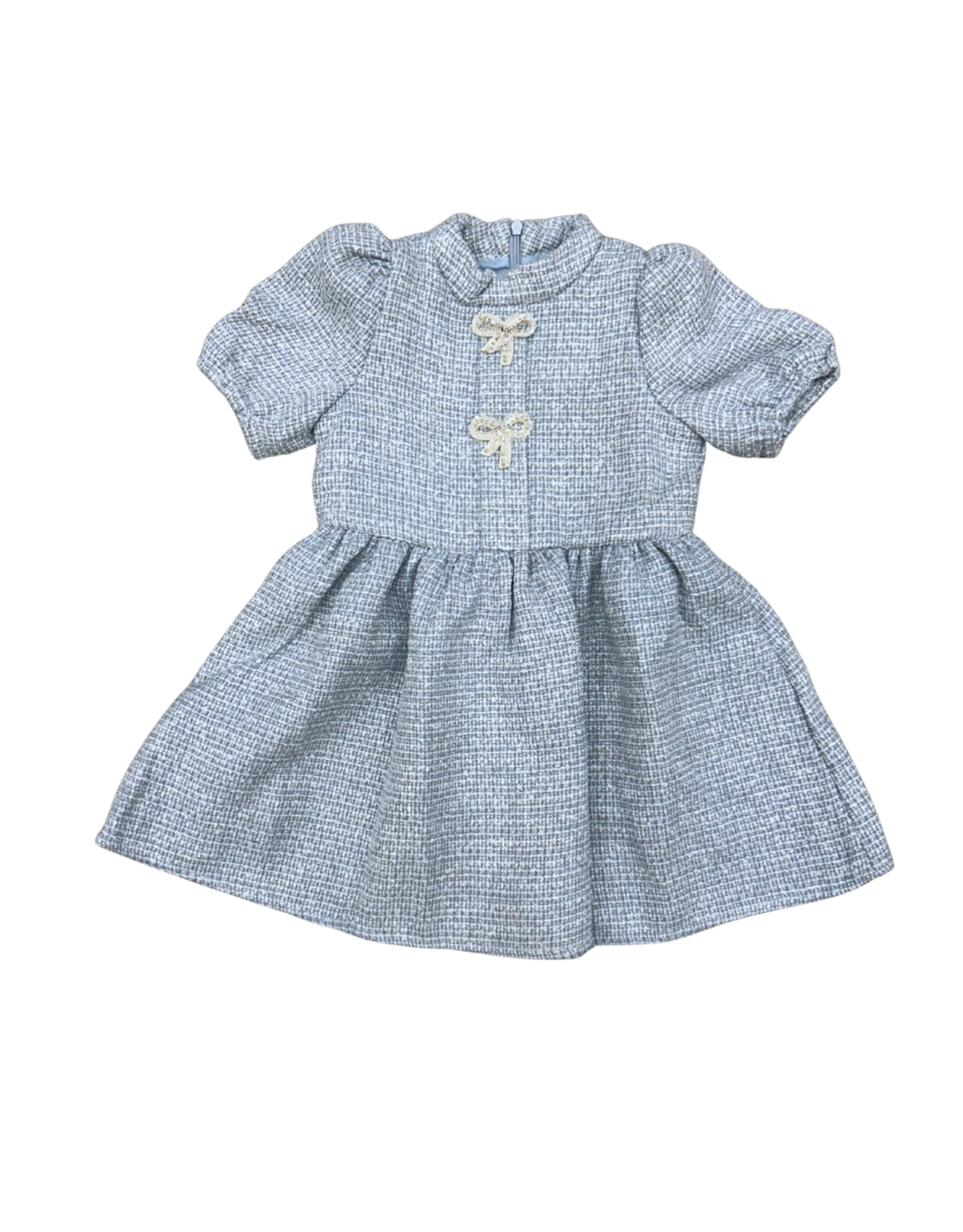 Lulu Bebe LLC Catherine Tweed Dress, Blue