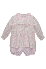 Remember Nguyen Pink Flower Reagan Bloomer Set, Garden Whispers