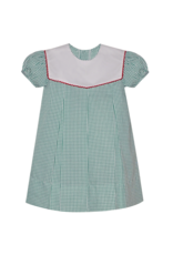 Remember Nguyen Green Picot Collar w/ Red Trim Reese Dress