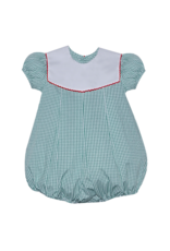 Remember Nguyen Green Reese Bubble Picot Collar w/ Red Trim
