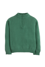 Little English Quarter Zip Sweater - Hunter Green