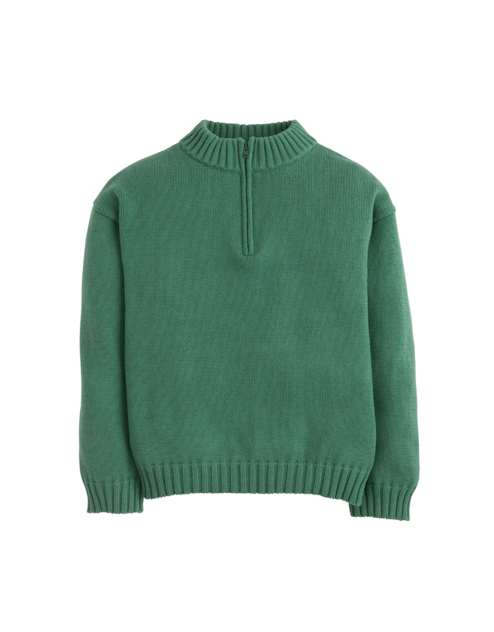 Little English Quarter Zip Sweater - Hunter Green