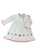 Sweet Dreams Santa Sleigh, Wreath, Candy Cane Emb Gown