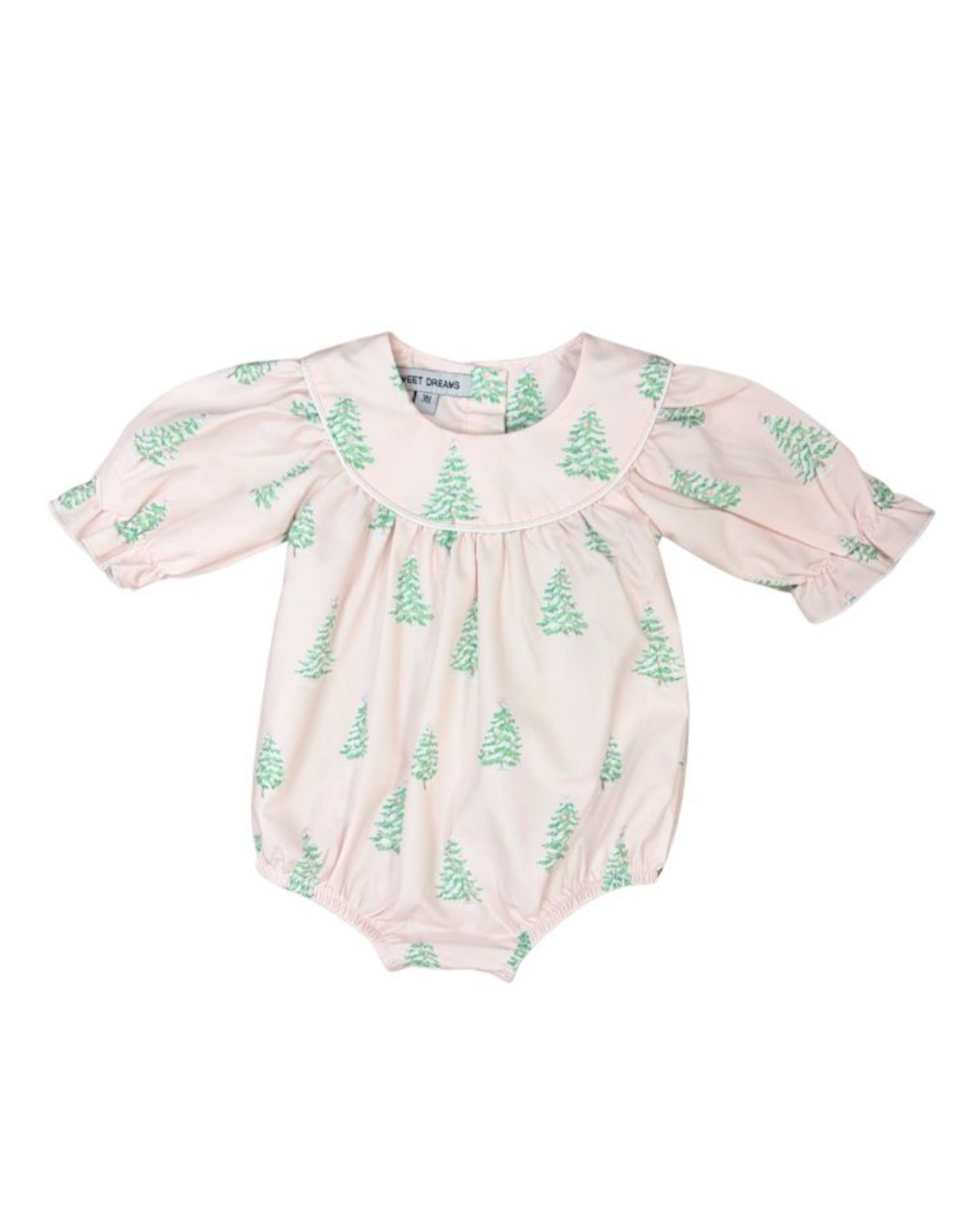 Sweet Dreams Christmas Tree Print Pink Bubble