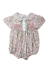 Sweet Dreams Samantha Floral Smocked Bubble