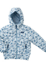 Prodoh Hooded Puffer Jacket, Blue Break Point Camo