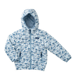 Prodoh Hooded Puffer Jacket, Blue Break Point Camo