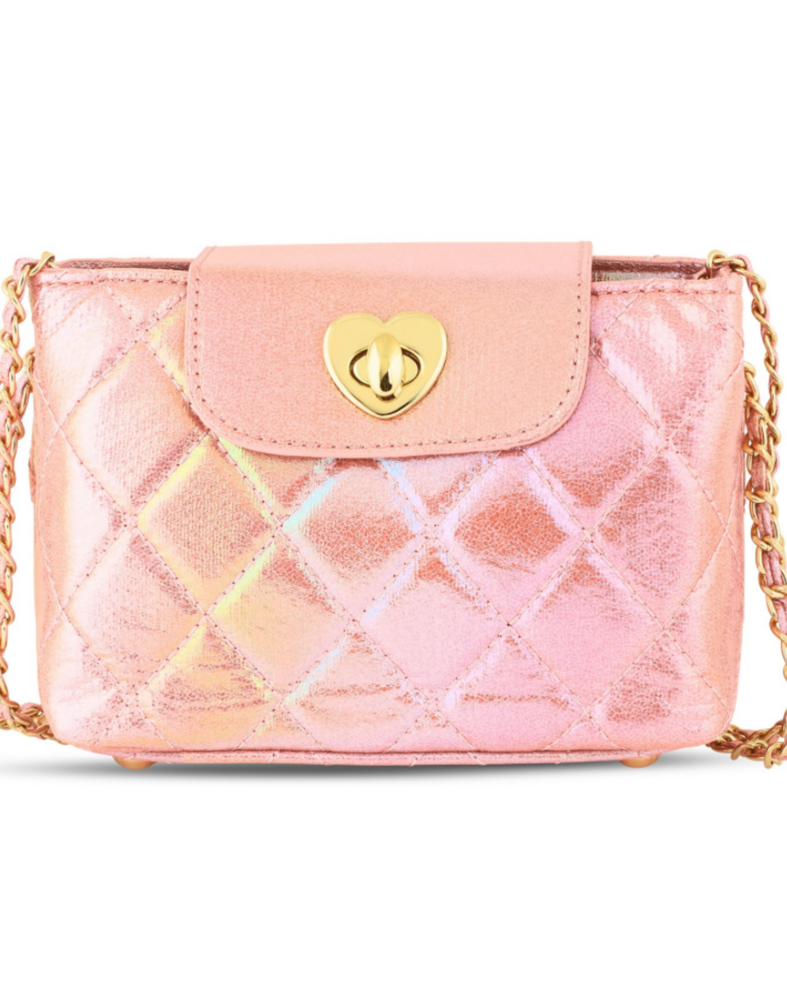 Carrying Kind Paige Purse, Petal Pink Metallic