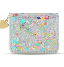 Carrying Kind Confetti Wallet Silver