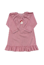 Sweet Dreams Santa Emb Red Stripe Gown
