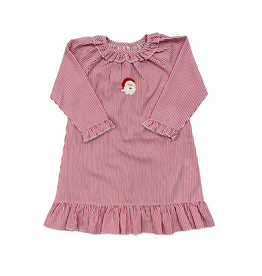 Sweet Dreams Santa Emb Red Stripe Gown
