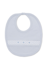 Kissy Kissy CLB Fall 26 Bib w/ Hand Smock, Lt Blue