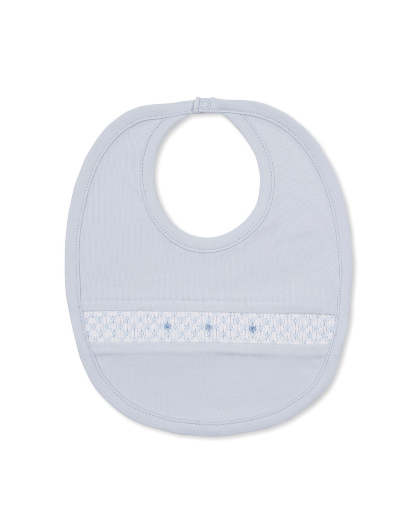 Kissy Kissy CLB Fall 26 Bib w/ Hand Smock, Lt Blue