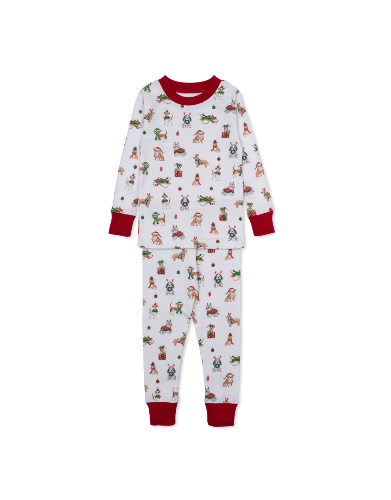 Kissy Kissy Pajama Set Snug, Santa's Merry Pups