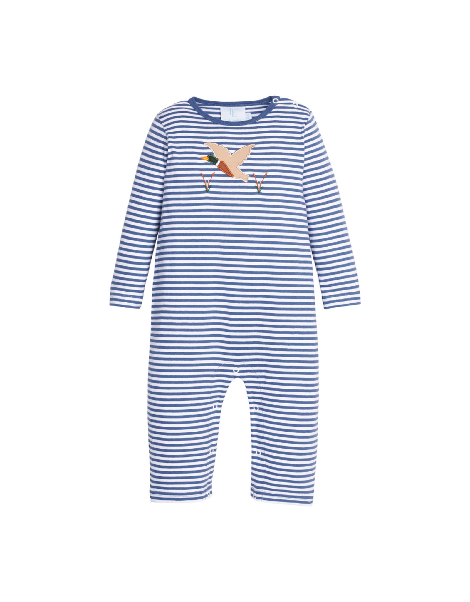 Little English Applique Romper, Flying Mallard