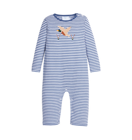 Little English Applique Romper, Flying Mallard