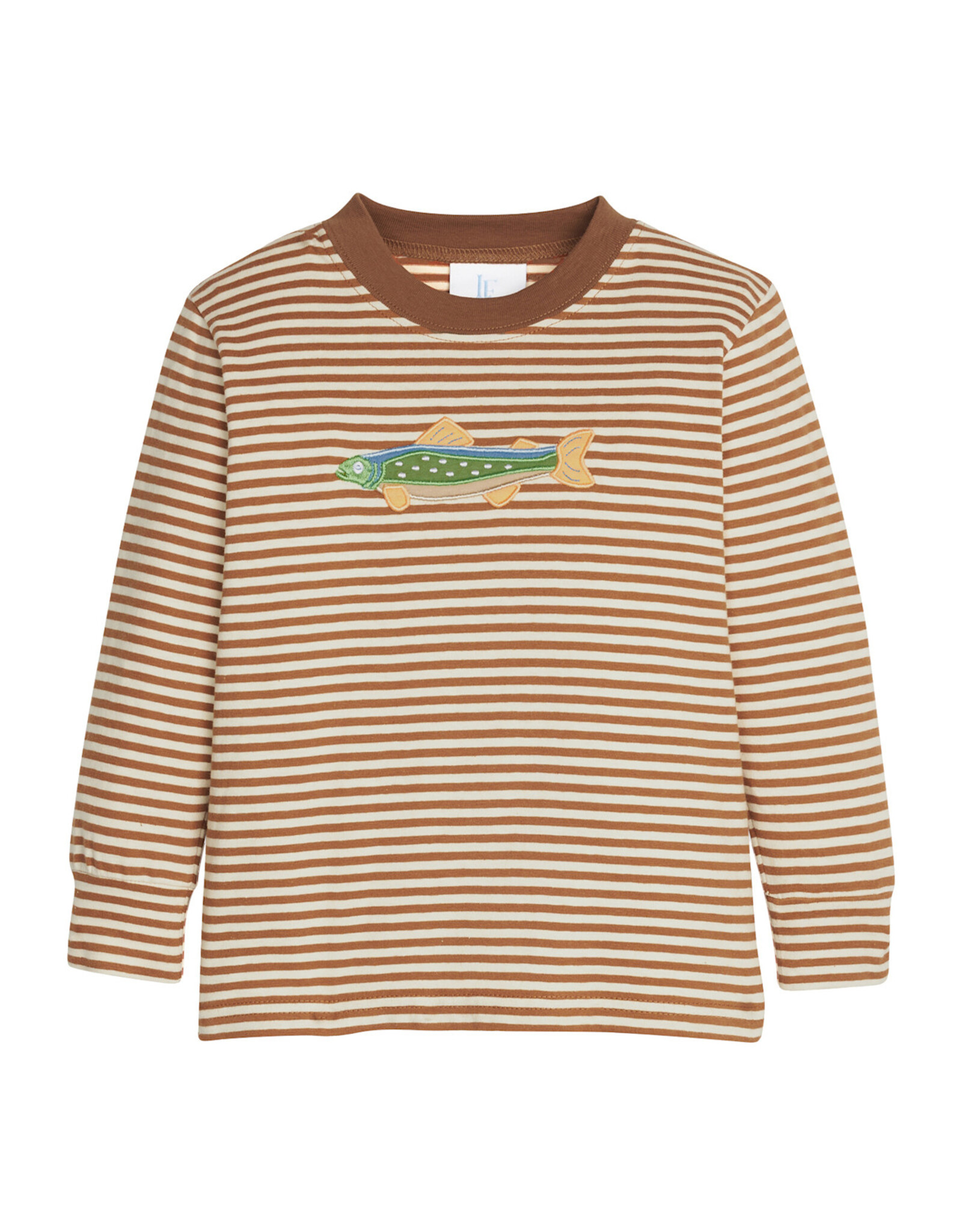 Little English Applique T-Shirt, Brook Trout