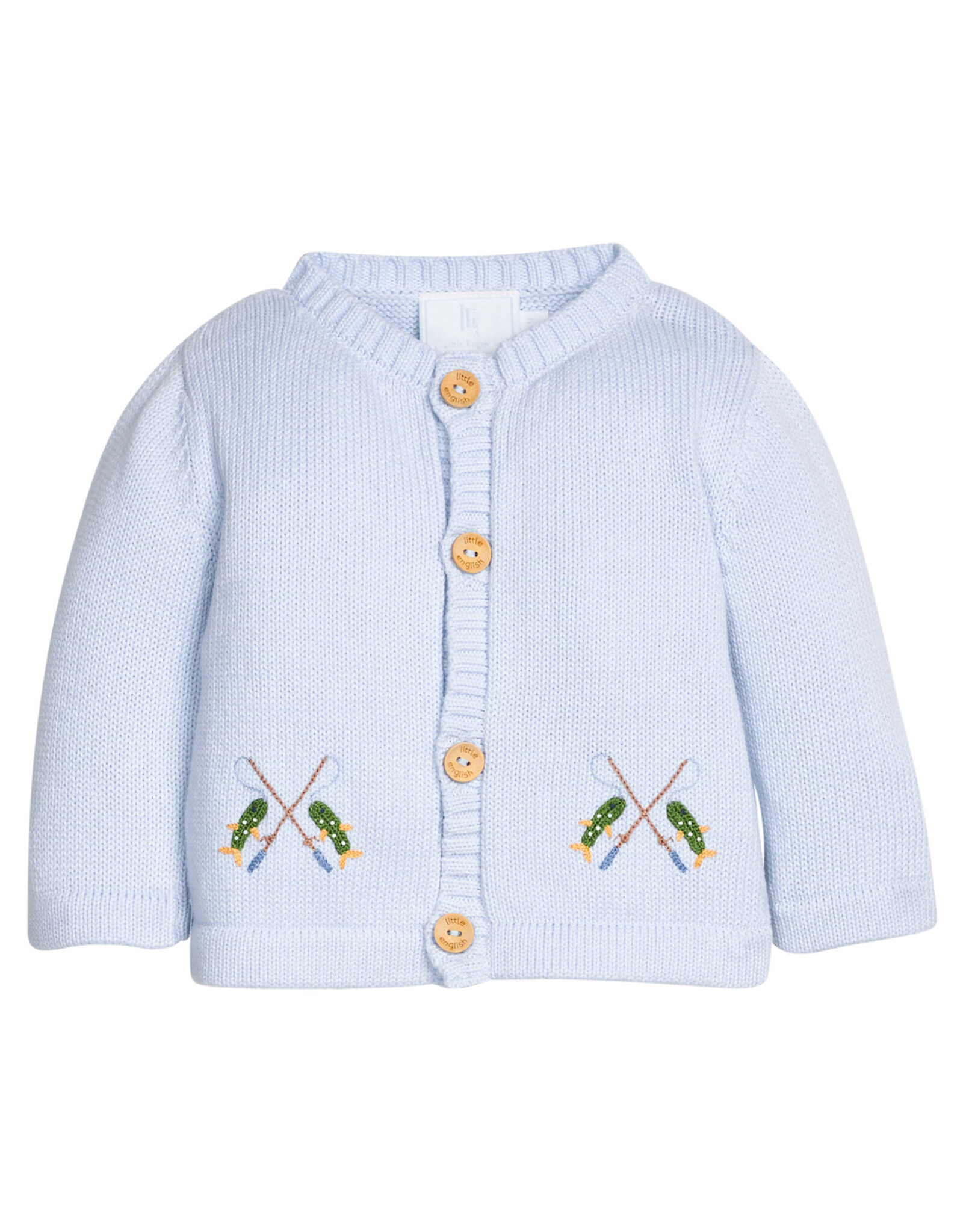 Little English Crochet Cardigan, Fishing Rod
