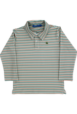 The Bailey Boys Harry LS Striped Performance Polo, Harvest