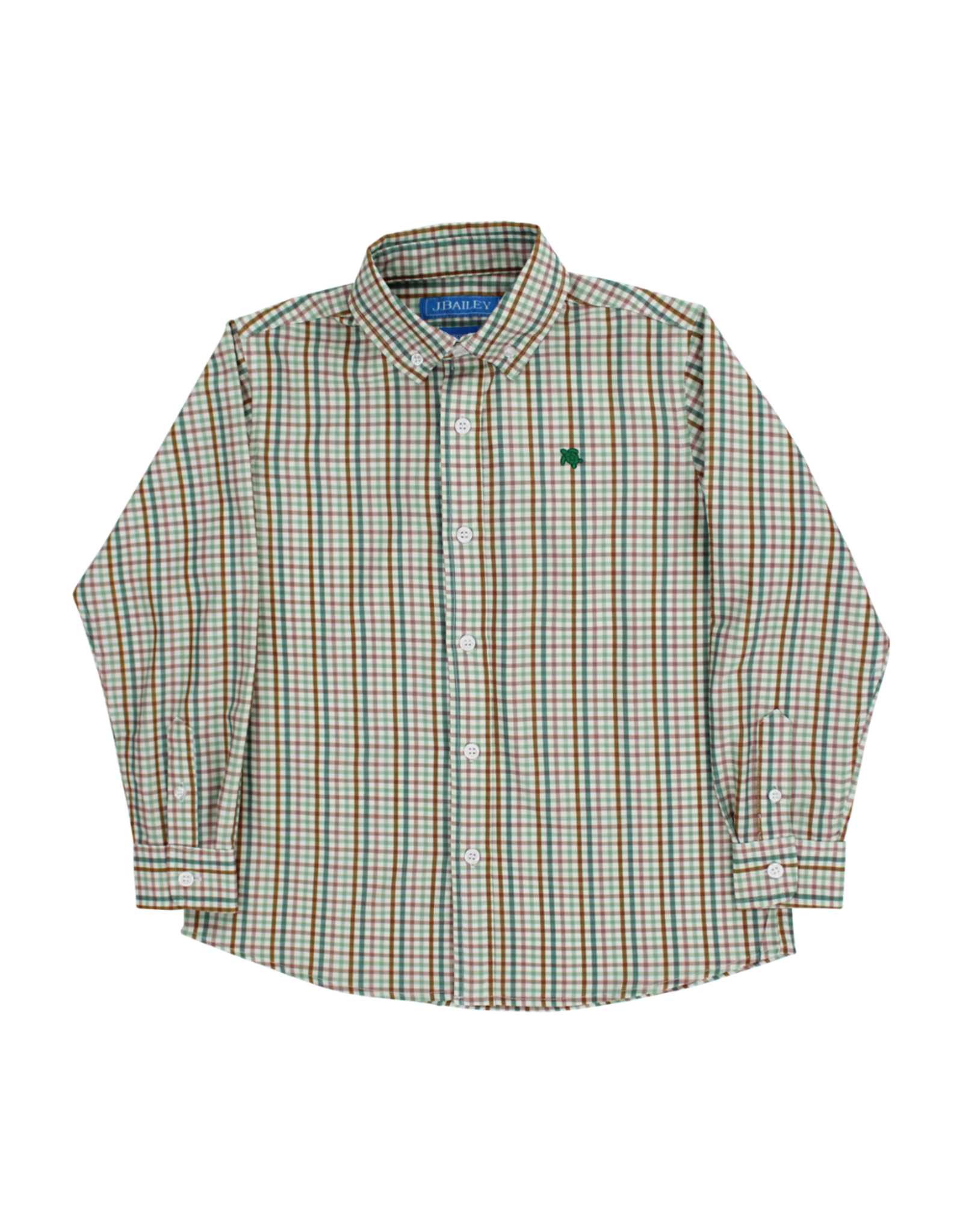 The Bailey Boys Roscoe Performance Button Down Shirt, Acorn Plaid