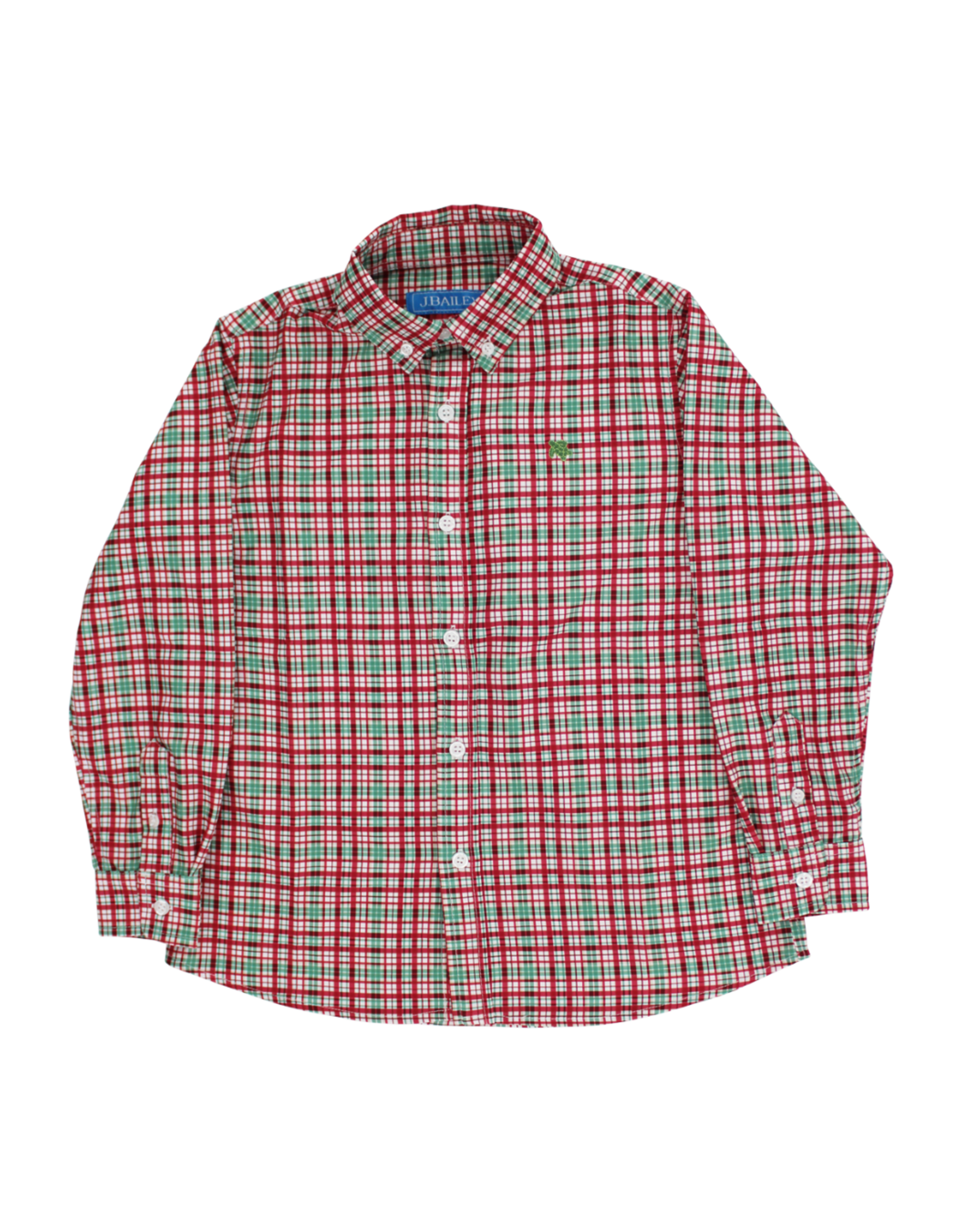 The Bailey Boys Roscoe Performance Button Down Shirt, Jolly Plaid