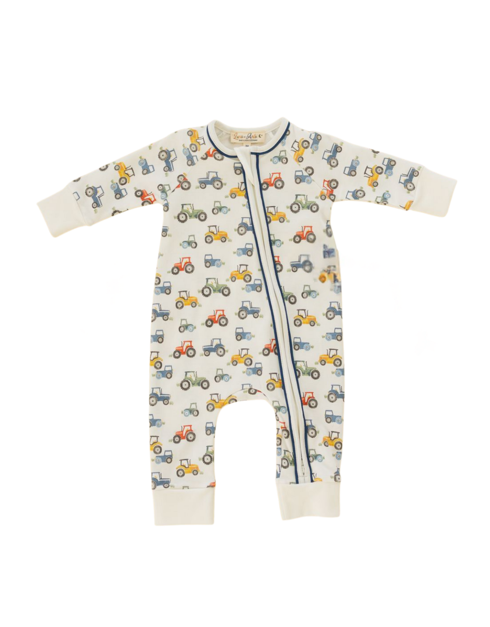 Magnolia Baby Harvest Haulers Zip Playsuit