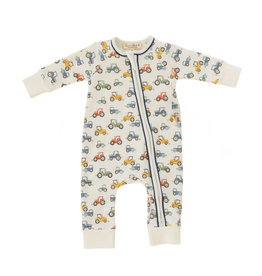 Magnolia Baby Harvest Haulers Zip Playsuit