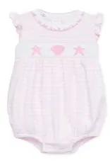Magnolia Baby Coastal Treasures Smocked Bubble, Pink