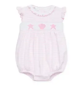 Magnolia Baby Coastal Treasures Smocked Bubble, Pink