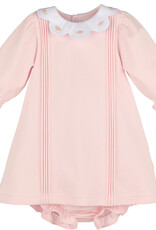 Luli & Me Warm Winter Home Dress, Pink