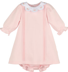 Luli & Me Warm Winter Home Dress, Pink