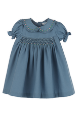 Luli & Me Fall Garden Dress, Blue
