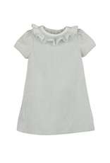 Luli & Me Sweet Corduroy A-Line Dress, Blue