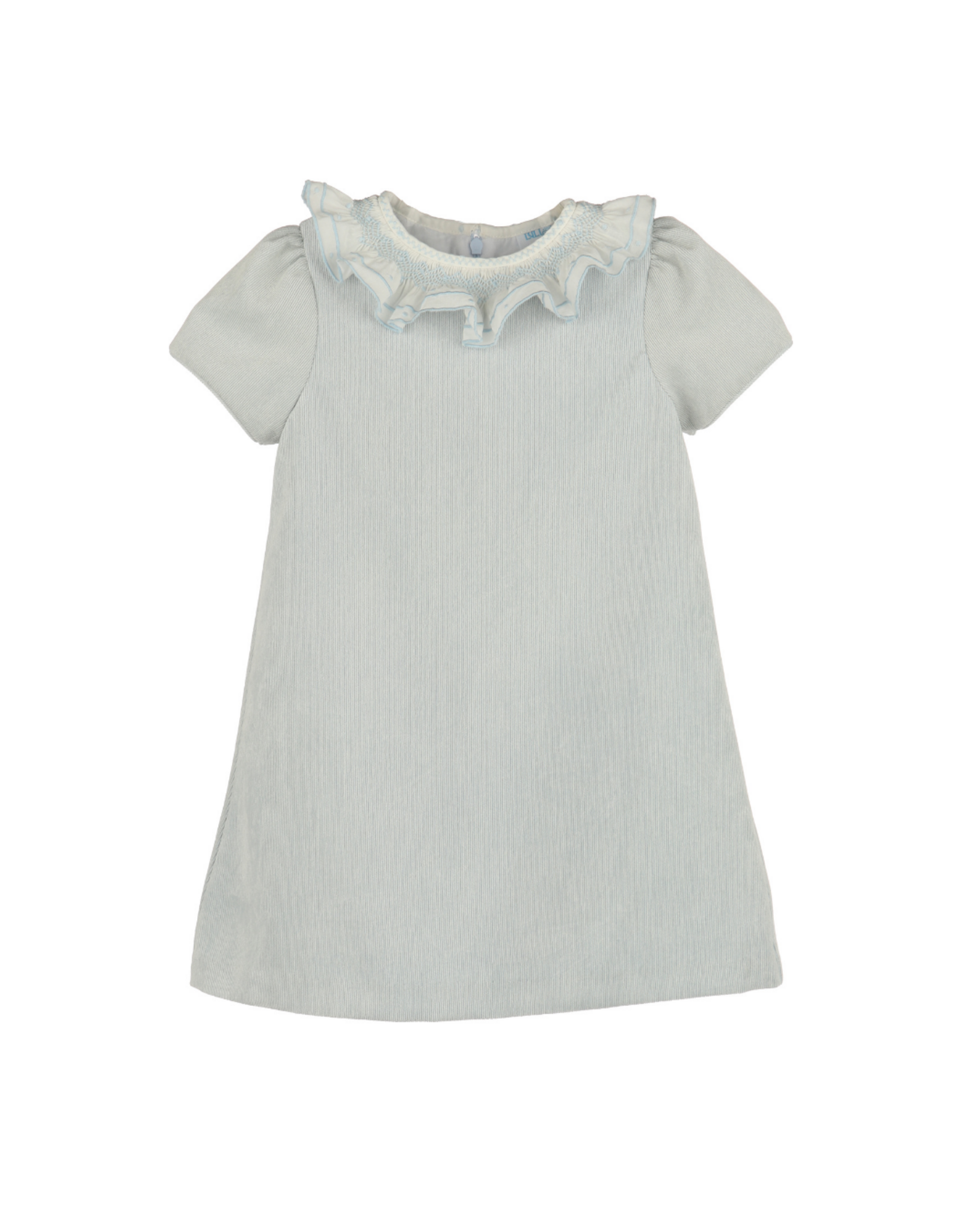 Luli & Me Sweet Corduroy A-Line Dress, Blue