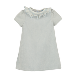 Luli & Me Sweet Corduroy A-Line Dress, Blue