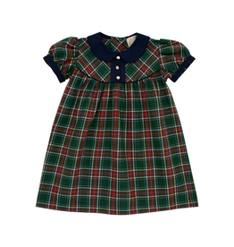 The Beaufort Bonnet Company Dale Dress Twill, Pinehill Plaid Nantucket Navy