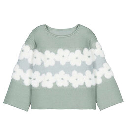 Mayoral Girl Sweater, Bayleaf Flowers