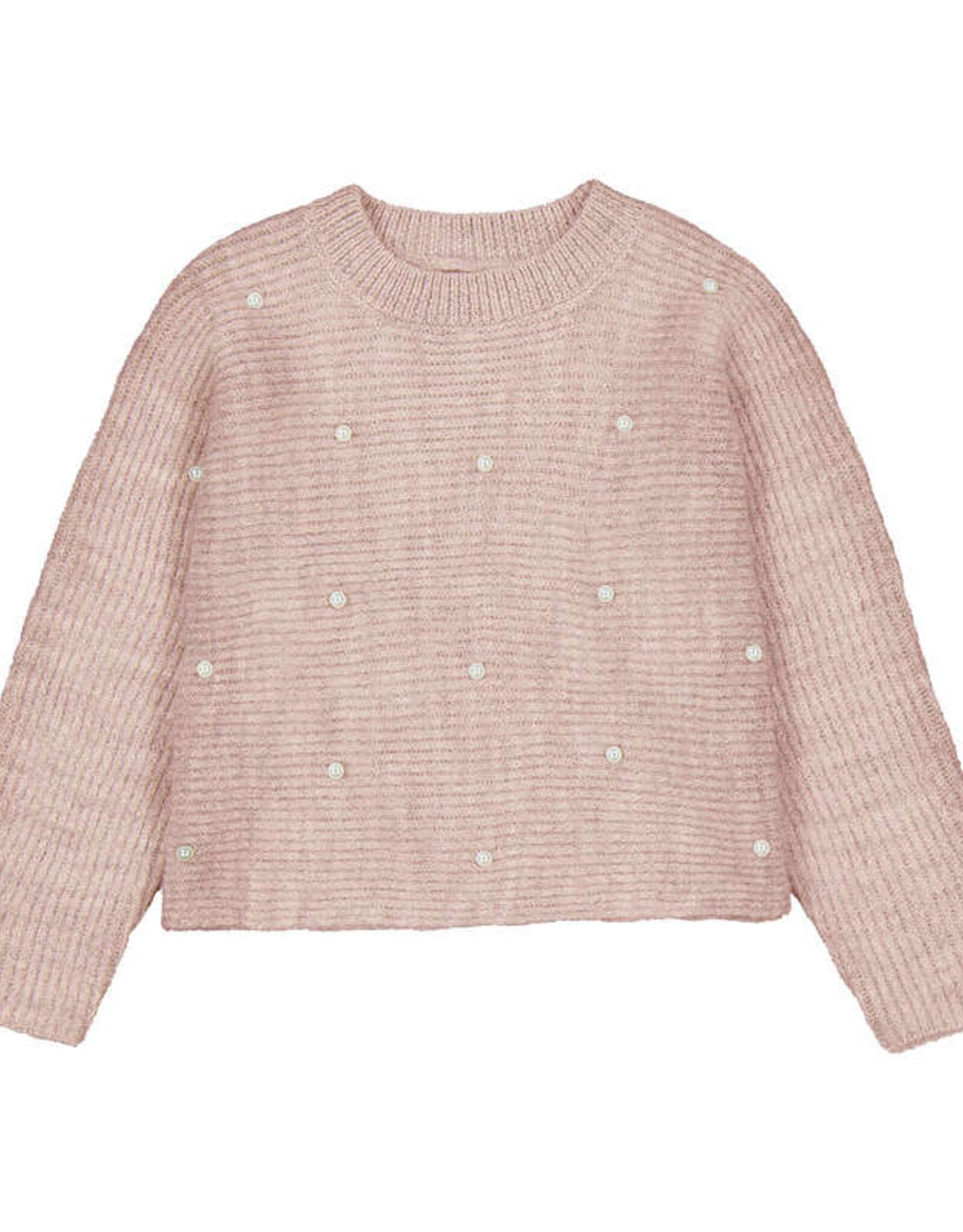 Mayoral Pearl Knit Sweater, Quartz