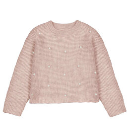 Mayoral Pearl Knit Sweater, Quartz