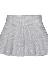 Mayoral Pearl Knit Skirt, Mix Gray