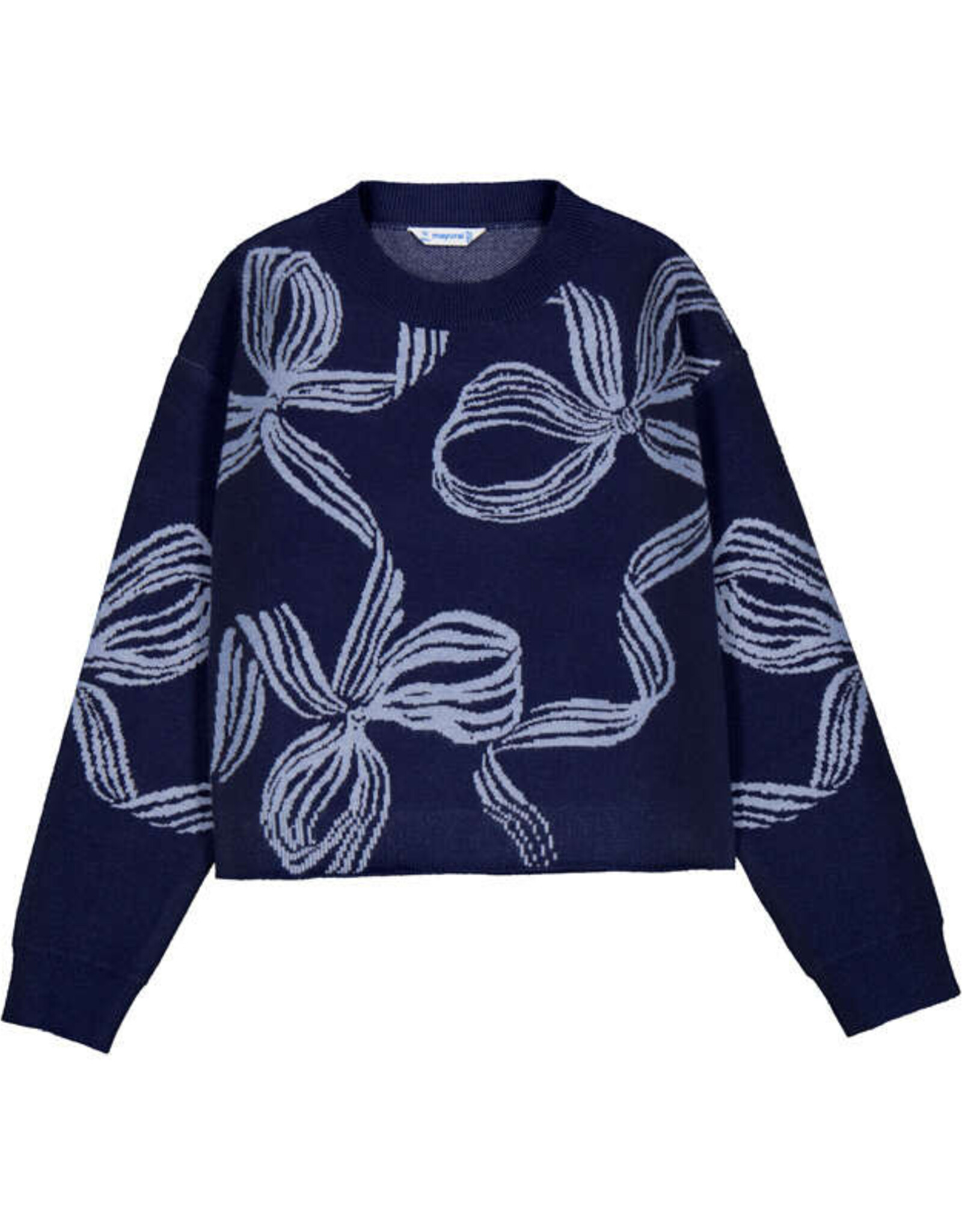 Mayoral Bow Detail Sweater, Ink