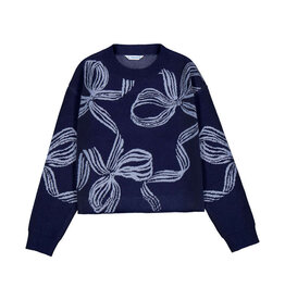 Mayoral Bow Detail Sweater, Ink
