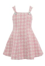 Lola and the Boys The Serena Dress, Pink Tweed