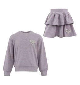 Lola and the Boys Super Soft Pearl Bow Set, Lavender