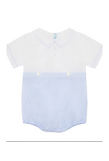 Feltman Brothers Blue/White Mock 2-Piece Creeper