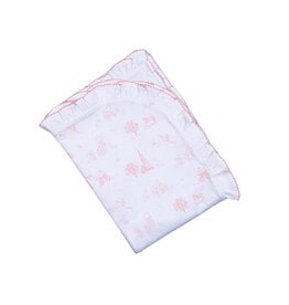 Baby Loren Pink Baby Toile Pima Rec Blanket