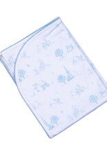 Baby Loren Blue Baby Toile Pima Rec Blanket