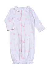 Baby Loren Pink Baby Toile Pima Conv Gown