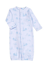 Baby Loren Blue Baby Toile Pima Conv Gown